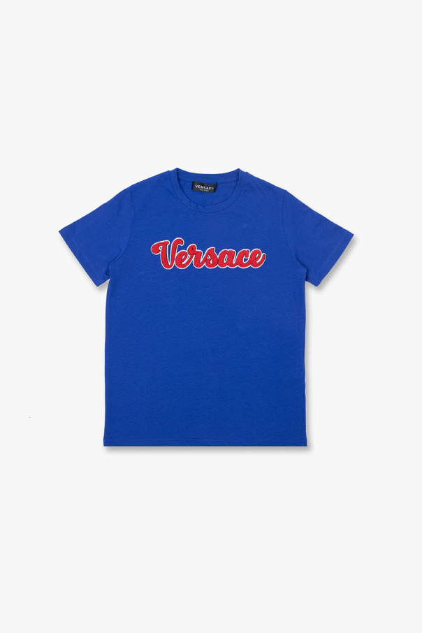 Versace Kids Sweatshirt mit halblangem Reißverschluss in Schokoladenbraun