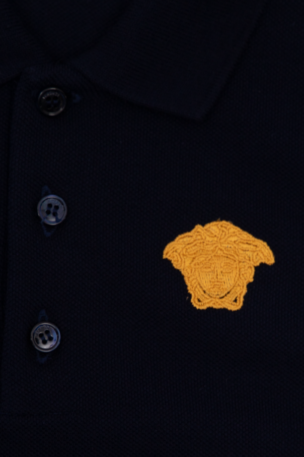 Versace Kids Polo shirt with long sleeves