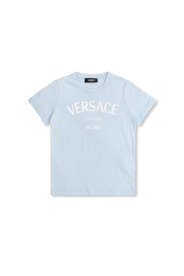 T-shirt z logo od Versace Kids