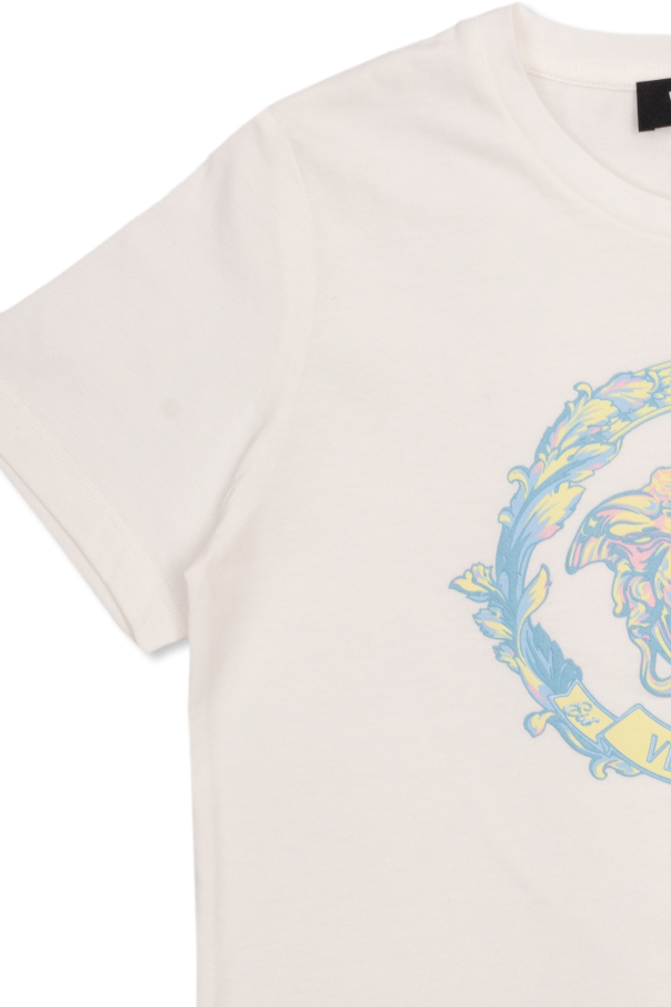 Versace Kids T-shirt z logo