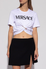 Versace Company diagonal raised fleece quarter-zip sweatshirt