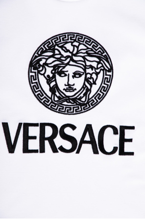 Versace Kavu Klear Above Cropped T-shirt i sort