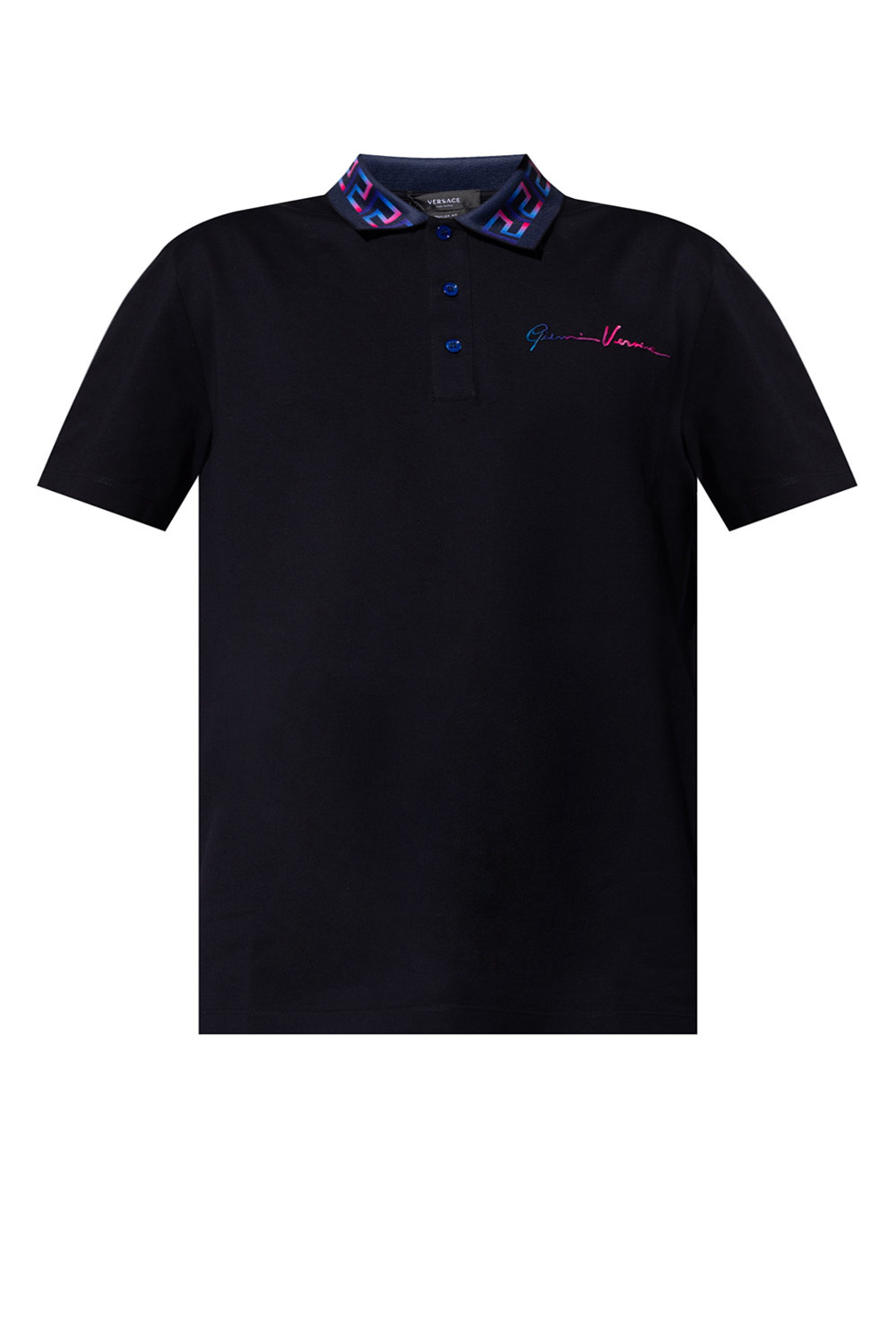 Versace Shorts polo shirt with logo