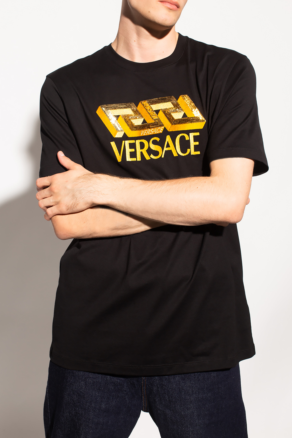 Versace tee shirt rayures