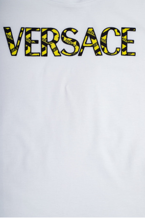 Versace Relaxed Fit Patterned Long Sleeve Crew Neck Sweatshirt
