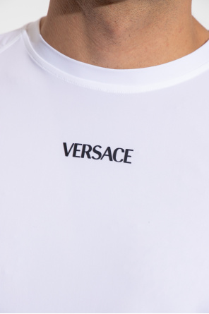 Versace Karl Lagerfeld Athleisure T-Shirt mit Logo in Weiß