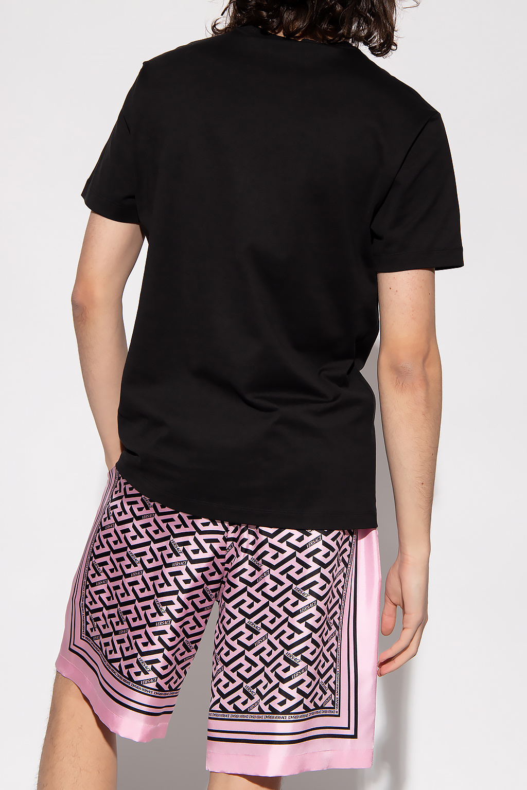 Versace Printed Crew Neck Short Sleeve T-Shirt