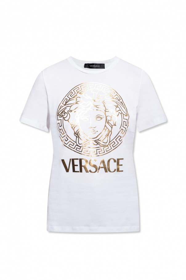 Versace return jacket in white aas