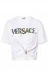 Versace Tee shirt côtelé rose