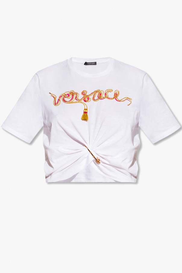 Versace Kortärmad O-hals W T-shirt Morgan