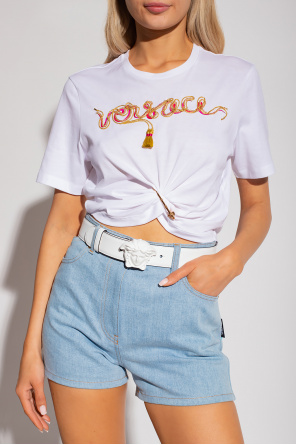 Versace Kortärmad O-hals W T-shirt Morgan
