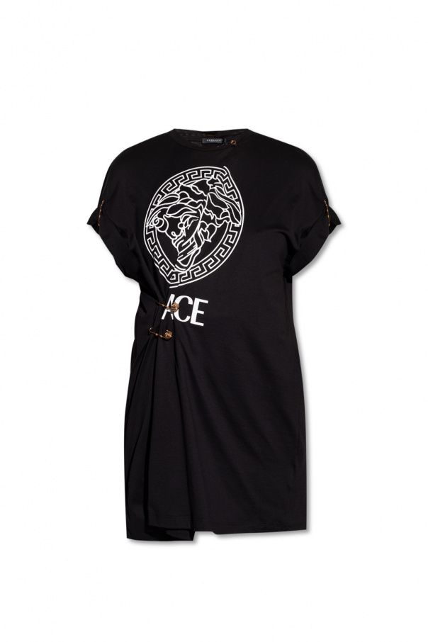 Versace Long T-shirt with logo