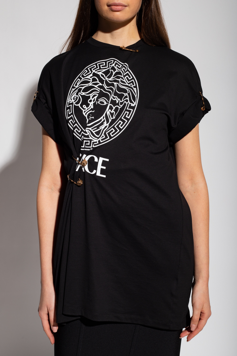 Versace Long T-shirt with logo