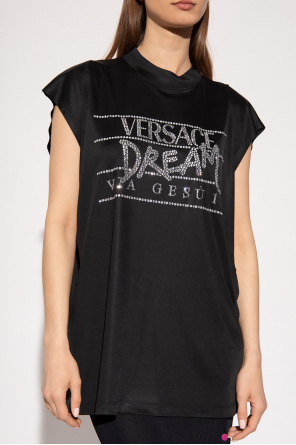 Versace Top with ‘Dream via Gesu’ print