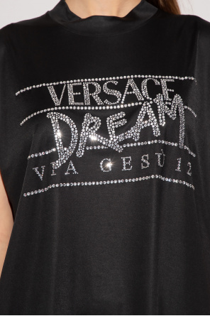 Versace Top with ‘Dream via Gesu’ print