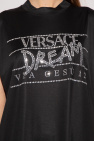 Versace BLACK Top with ‘Dream via Gesu’ print