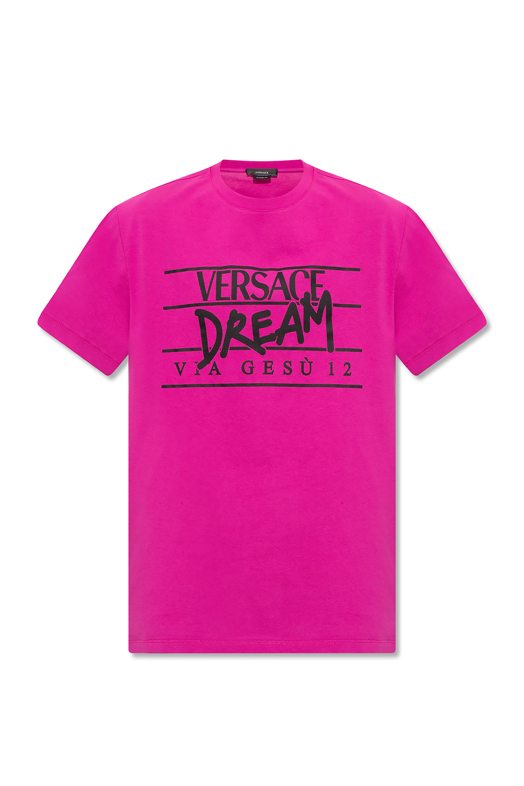 Versace T-shirt with ‘Dream via Gesu’ print