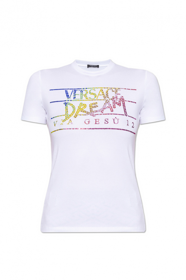 Versace Warehouse T-Shirt mit lässigem Schnitt in Schwarz