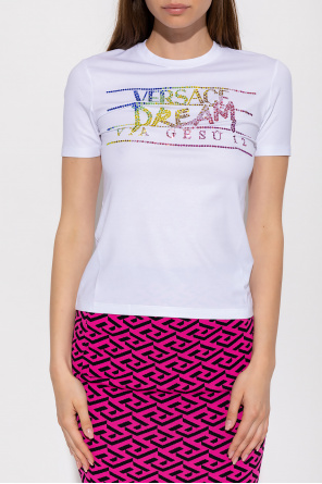Versace Warehouse T-Shirt mit lässigem Schnitt in Schwarz
