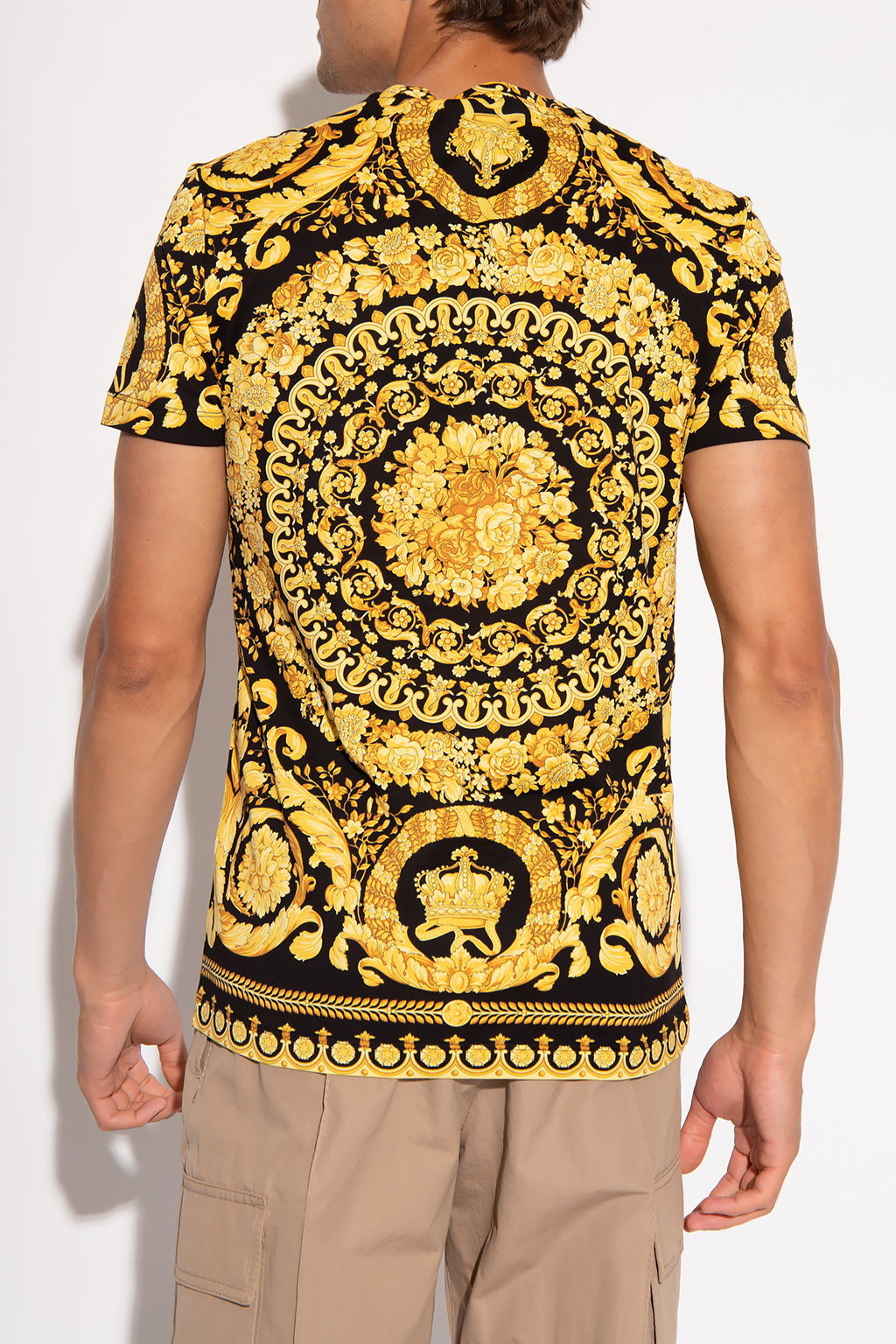 Versace T-shirt with Baroque pattern | Men's Clothing | Vitkac