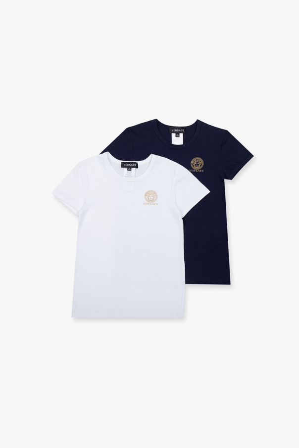 Versace Kids Calvin Klein Sport Langærmet t-shirt med kvart lynlås