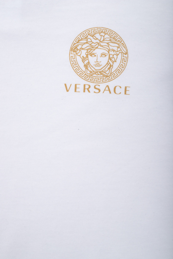 Versace Kids Calvin Klein Sport Langærmet t-shirt med kvart lynlås