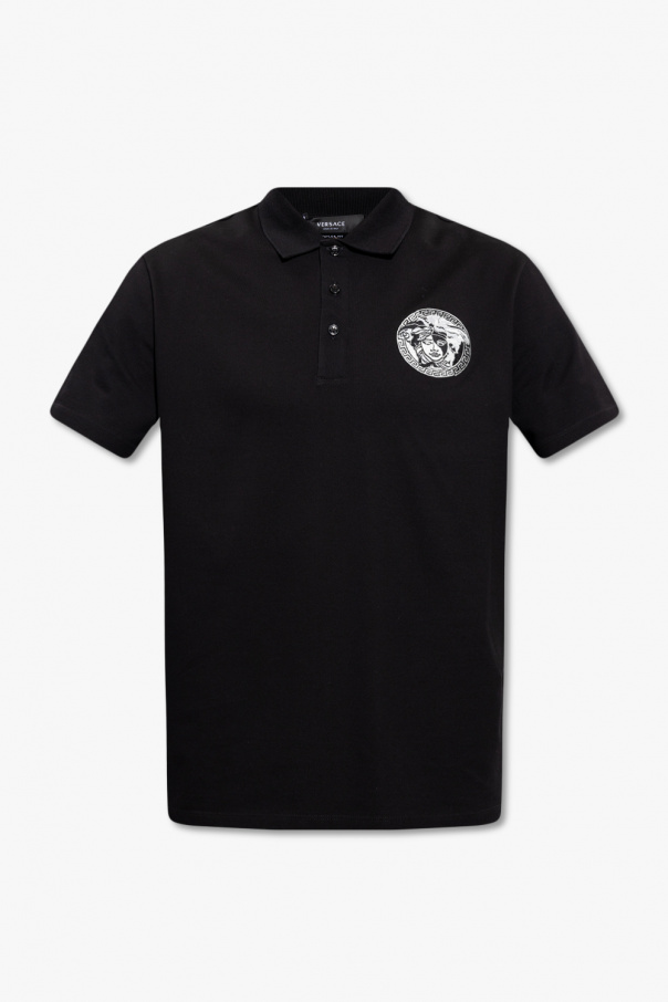 Versace Polo Ralph Lauren classic T-shirt with logo in black