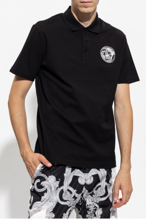 Versace Polo Ralph Lauren classic T-shirt with logo in black