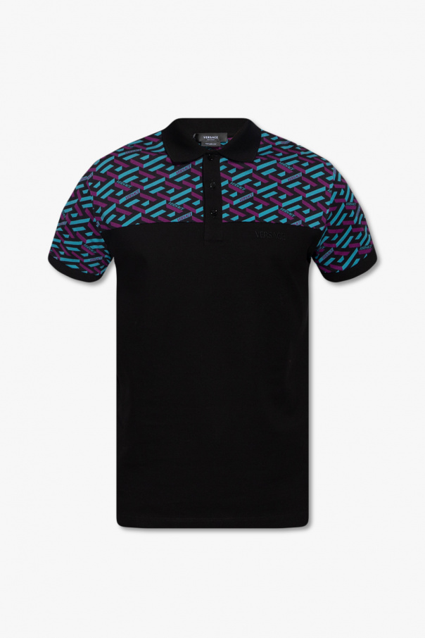 Versace Maglia Polo shirt with ‘La Greca’ motif