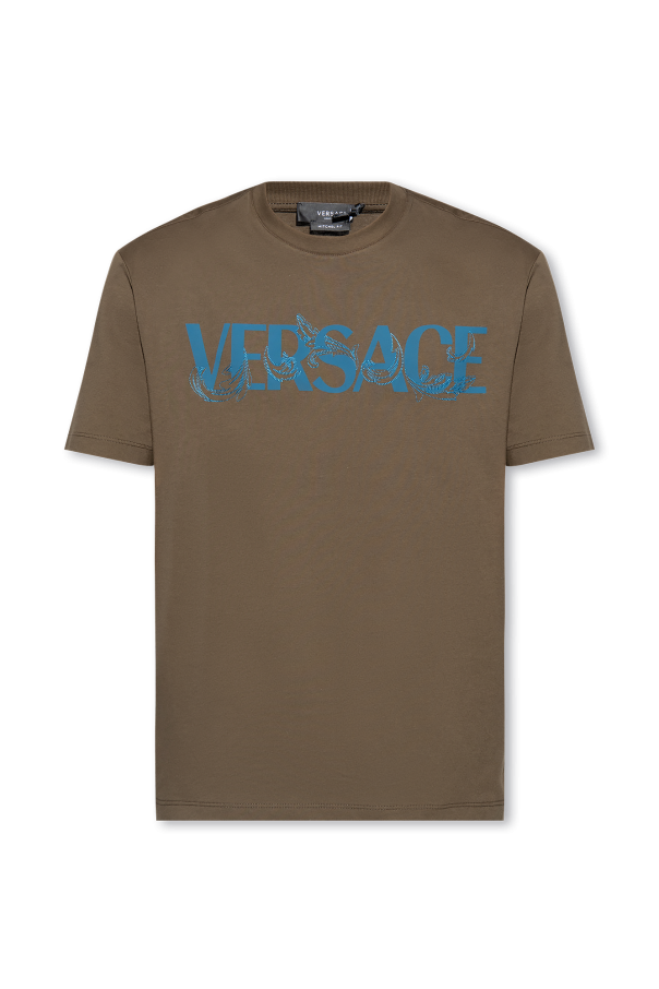 Versace T-shirt Neutrals with logo