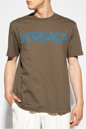 Versace T-shirt Neutrals with logo