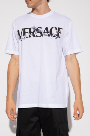 Versace blue blue japan hand dyed flannel check panel shirt
