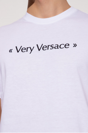 Versace Aries logo-print T-shirt Rosa