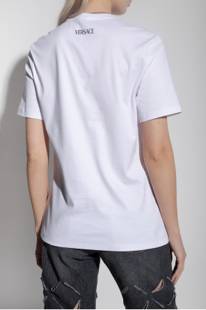Versace Double G motif V-neck T-shirt