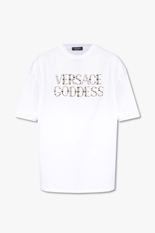 Versace T-shirt Classic Trail Graphic Noir