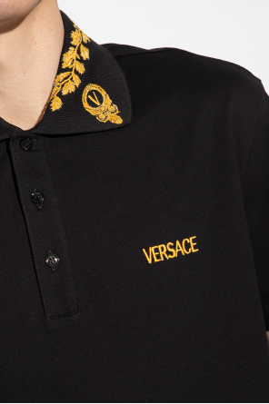 Versace black polo sweatshirt
