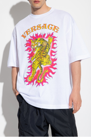 Versace T-shirt z nadrukiem