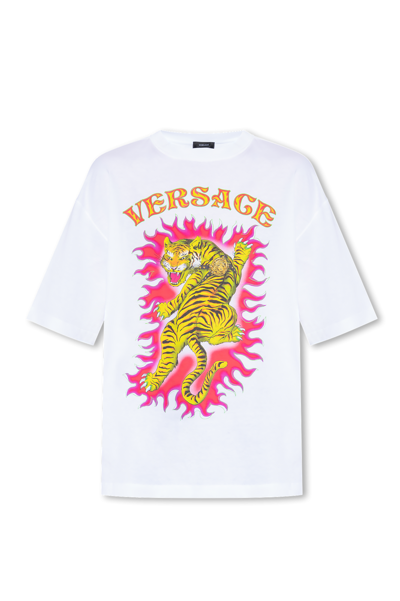 White Printed T-shirt Versace - Vitkac GB