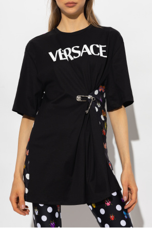 Versace Versace lacoste box logo t shirt