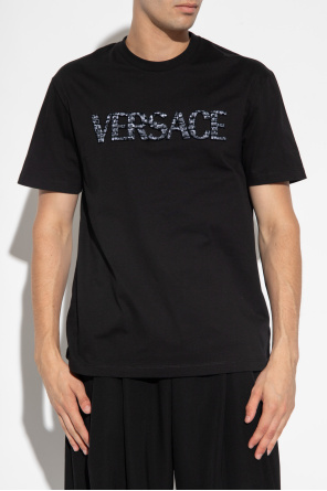 Versace men 40-5 Yellow eyewear storage polo-shirts usb