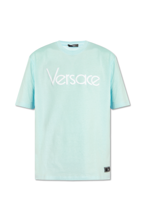 T-shirt z logo od Versace