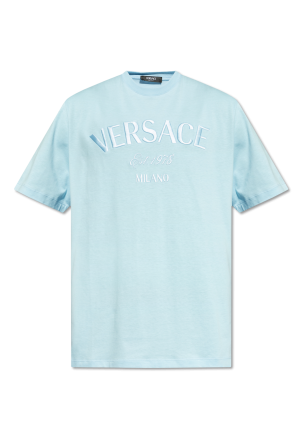 T-shirt z logo od Versace
