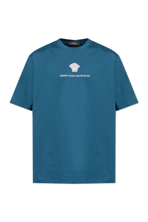 T-shirt with embroidered logo