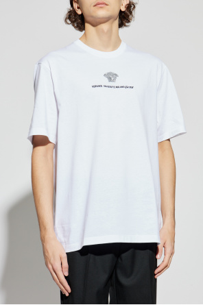Versace T-shirt with embroidered logo
