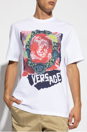 Versace T-shirt z nadrukiem