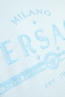 Versace light blue T-shirt with printed logo