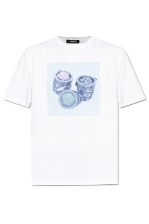 T-Shirt mit buntem Druck