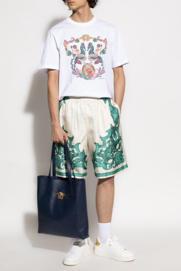 Versace Camiseta con estampado en color