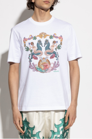 Versace Camiseta con estampado en color