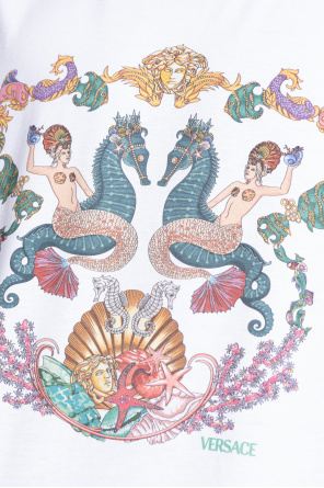 Versace Camiseta con estampado en color